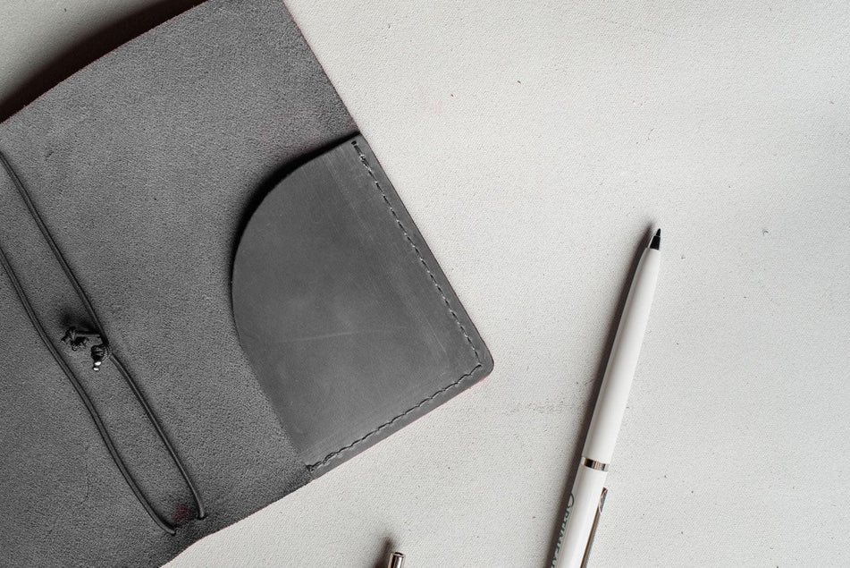 Distressed Leather Refillable Notebook cover A6, A5, B6