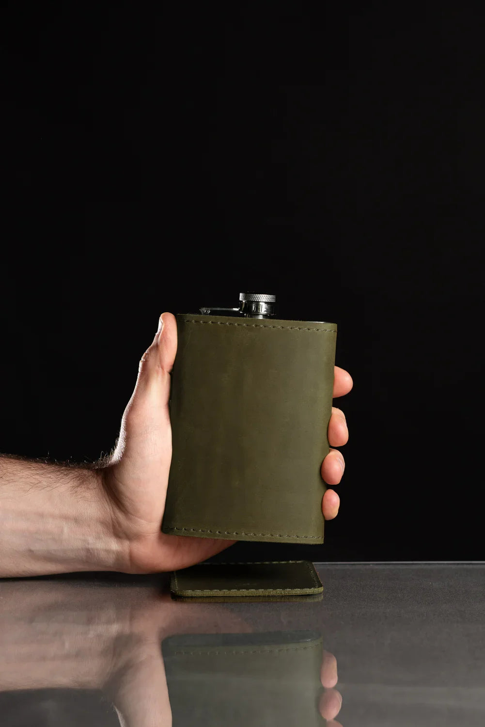 Flask | Matte Leather