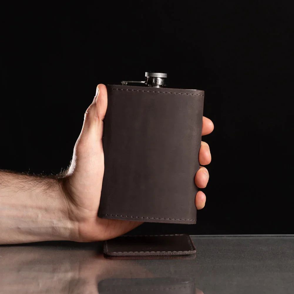 Flask | Matte Leather
