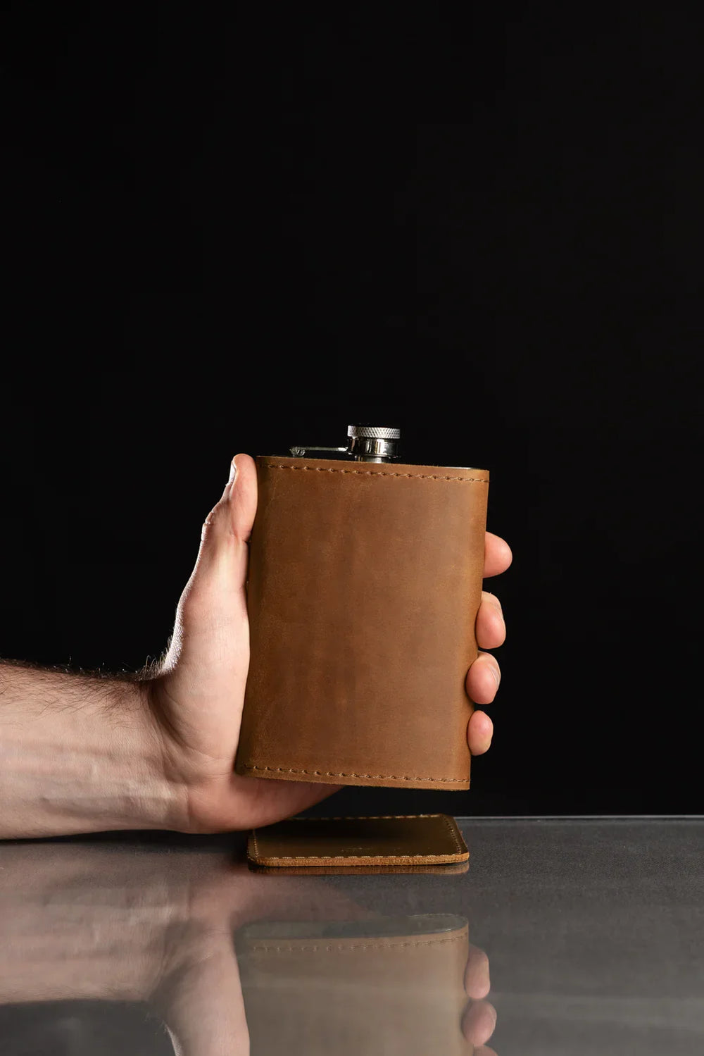 Flask | Matte Leather