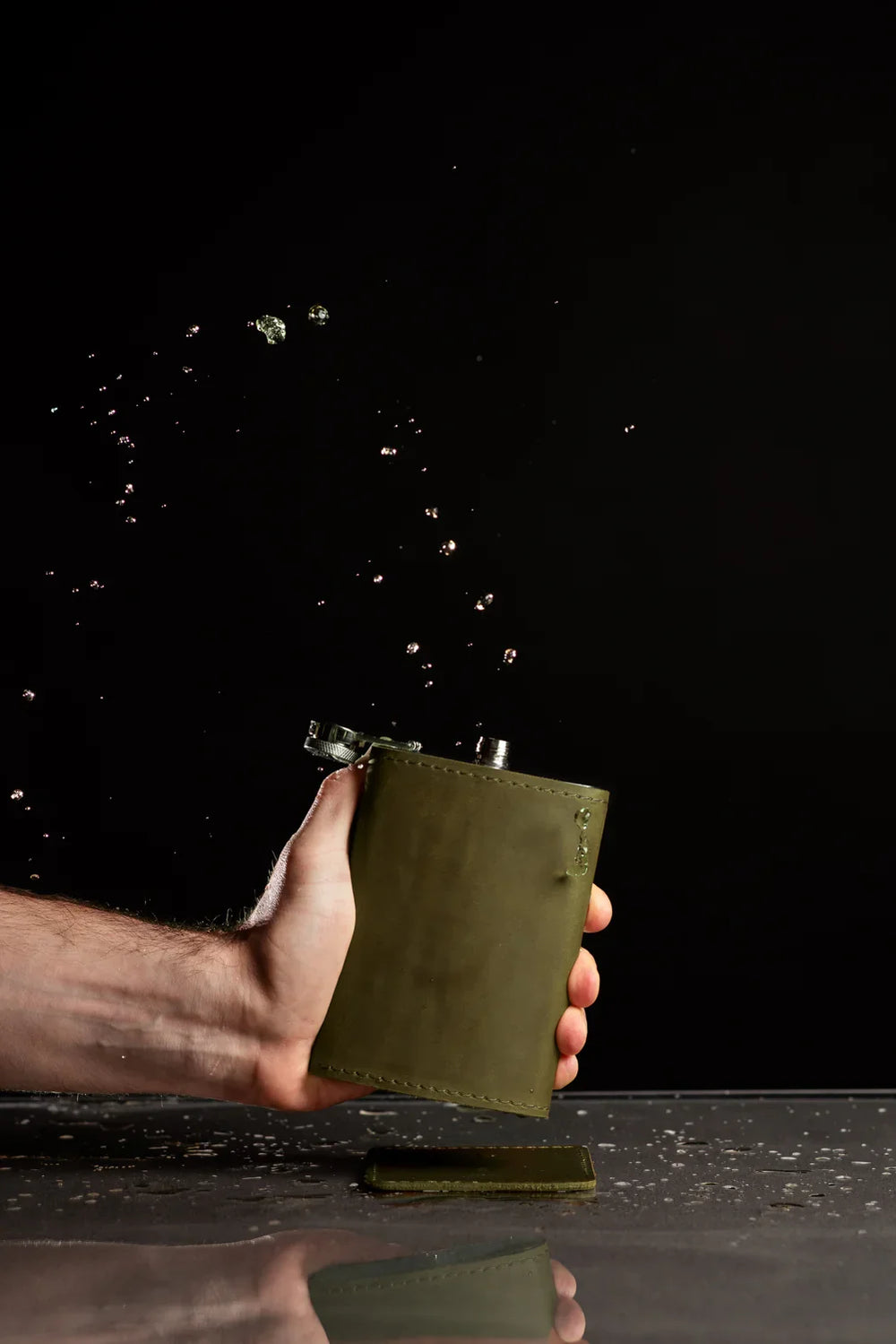 Flask | Matte Leather