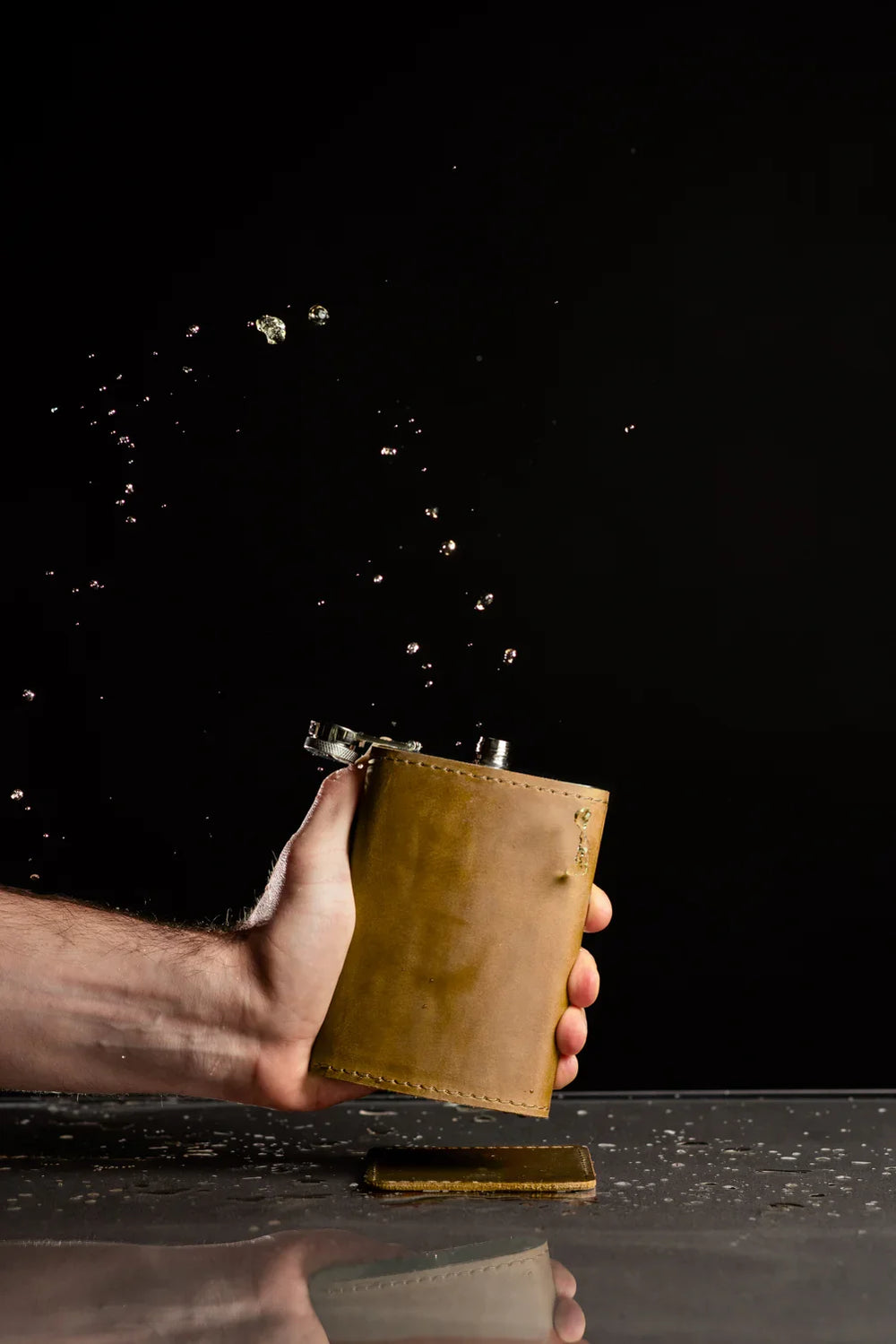 Flask | Matte Leather