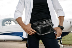 Leather BumBag | Black - Wenderfarer