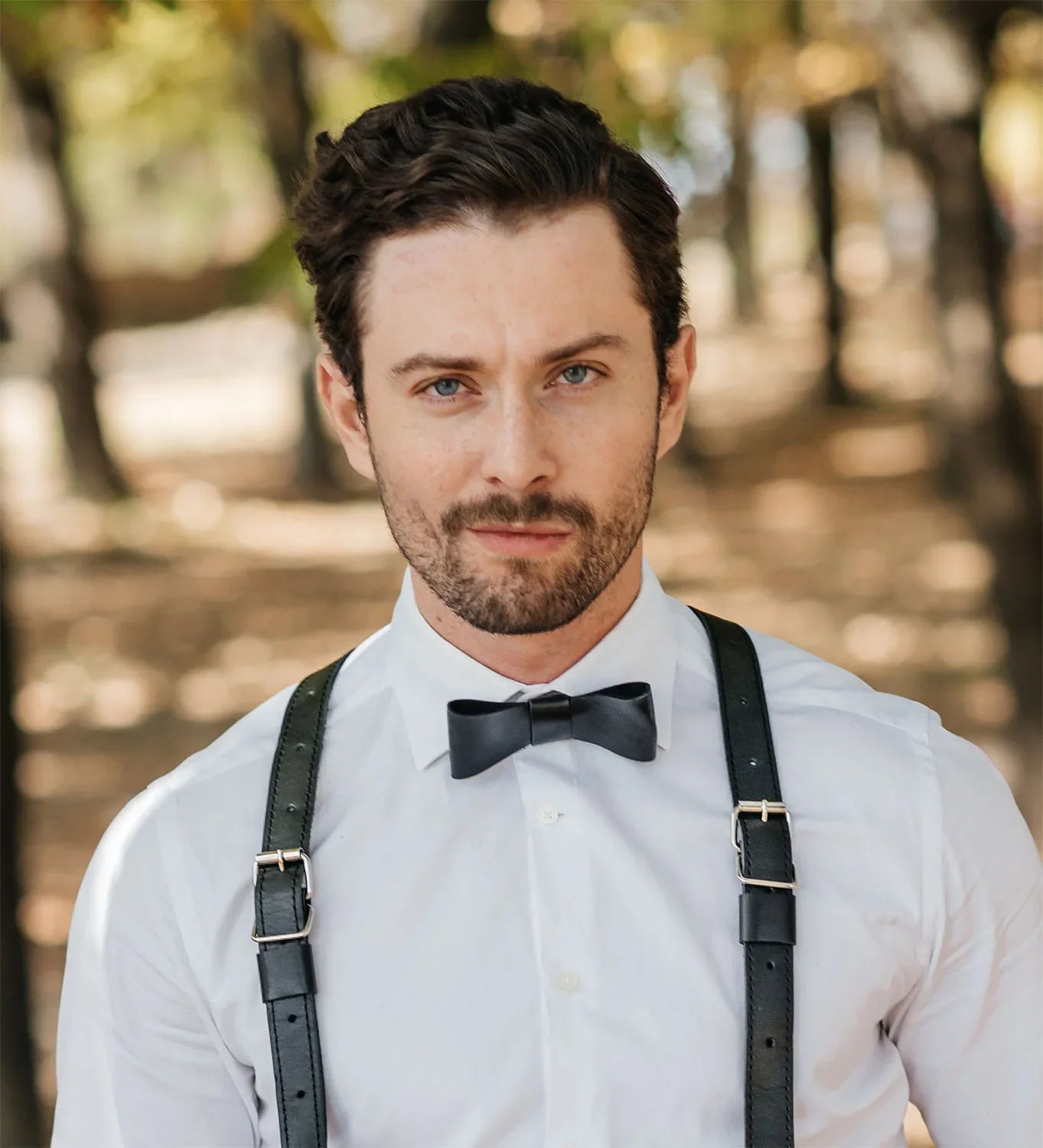 Handmade Leather Bow Tie – Groom, Wedding, Party Look
