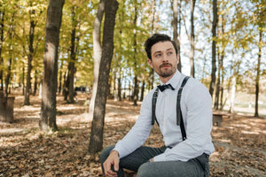Premium Leather Braces with Buckles | Black - Wenderfarer