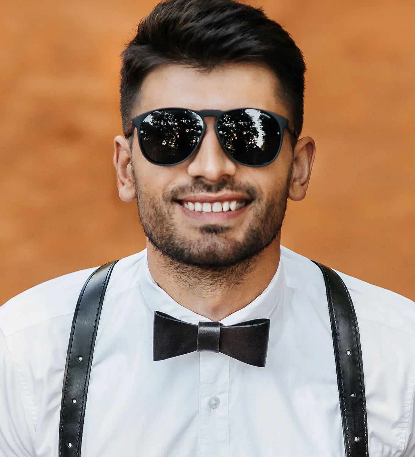 Handmade Leather Bow Tie – Groom, Wedding, Party Look