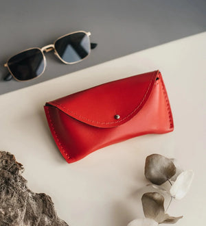 Smooth Leather Case for Sunglasses & Glasses – Handmade