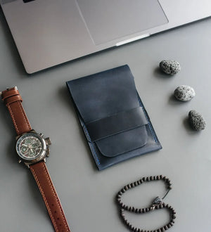 Leather Watch Travel Pouch – Distressed Finish | Sentinel
