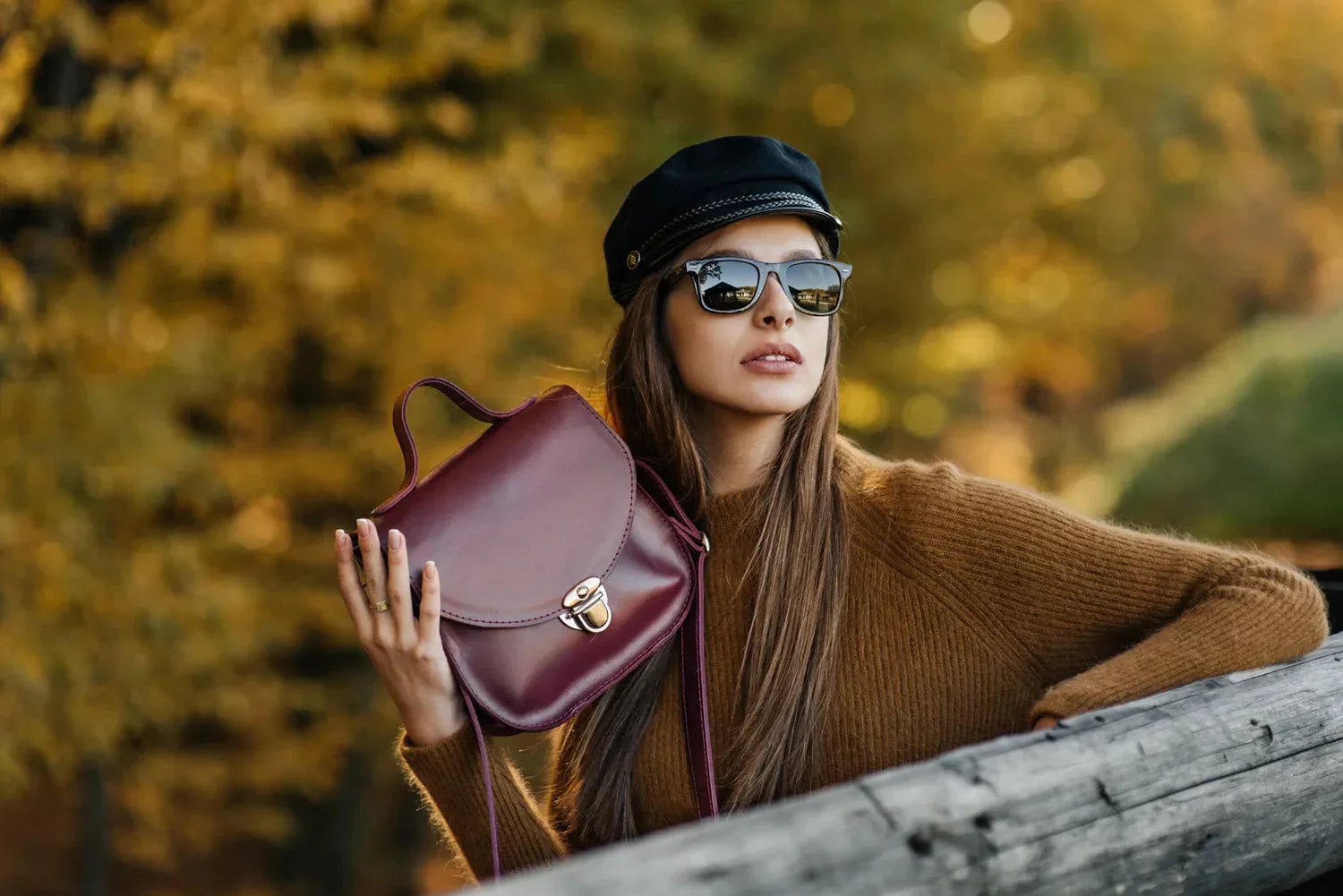 Women's Leather Crossbody Bag | Blossom
