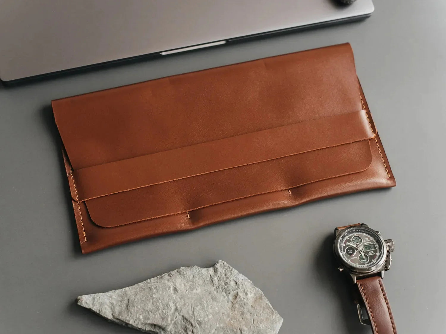 Leather Watch Travel Case – Holds 1/2/3 Watches