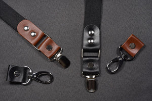 Premium Leather Suspenders – Adjustable with Metal Buckles