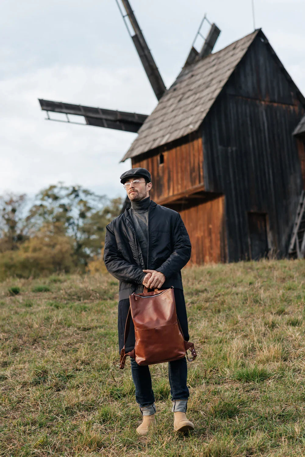 Minimalist Leather Backpack for Work & Travel | Flatrock