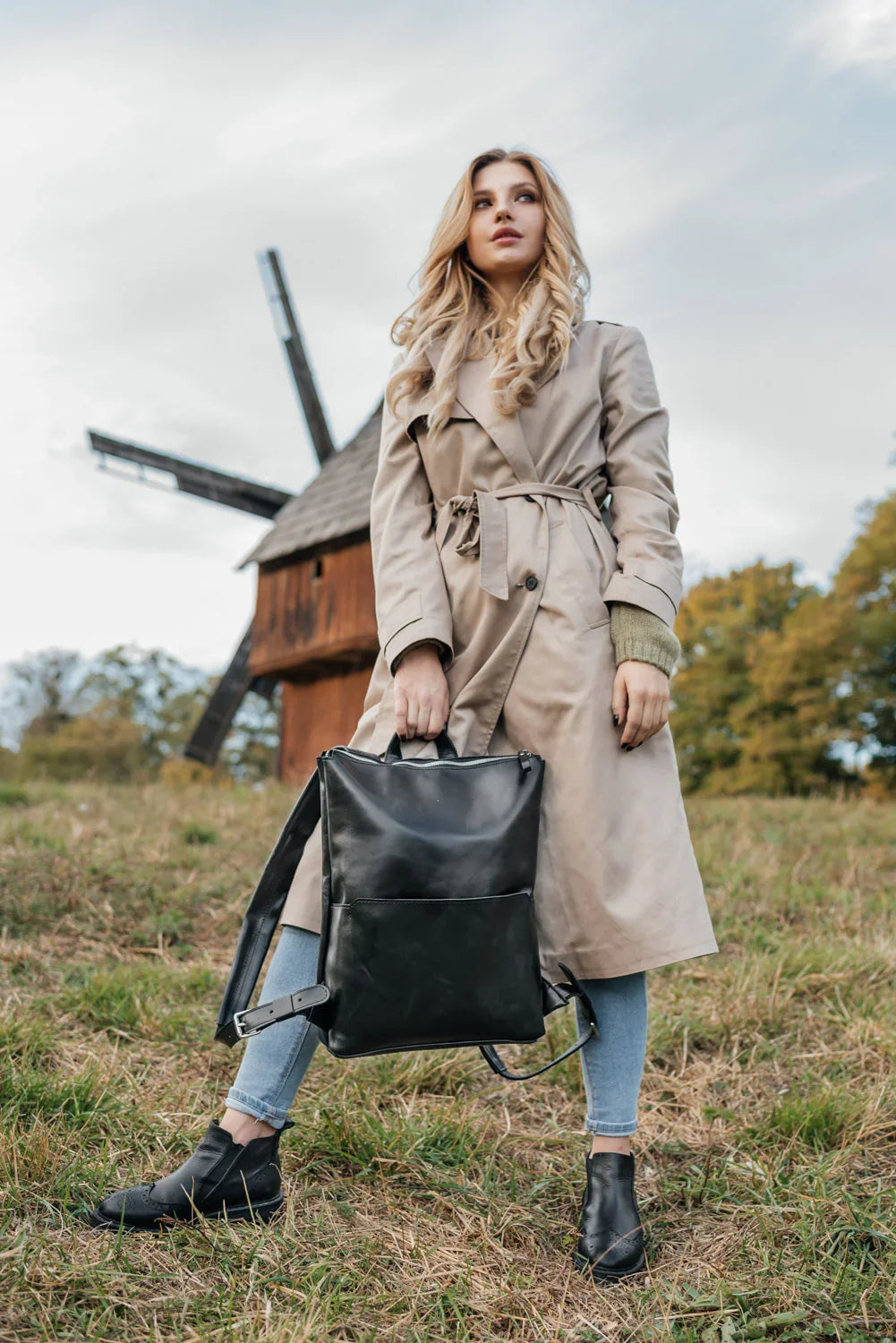Minimalist Leather Backpack for Work & Travel | Flatrock