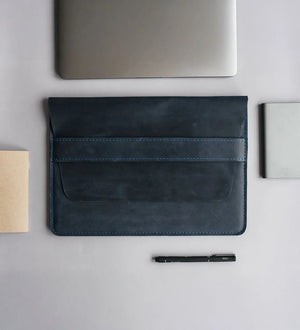 Distressed Leather Laptop Sleeve for MacBook – Aesthetic & All Sizes