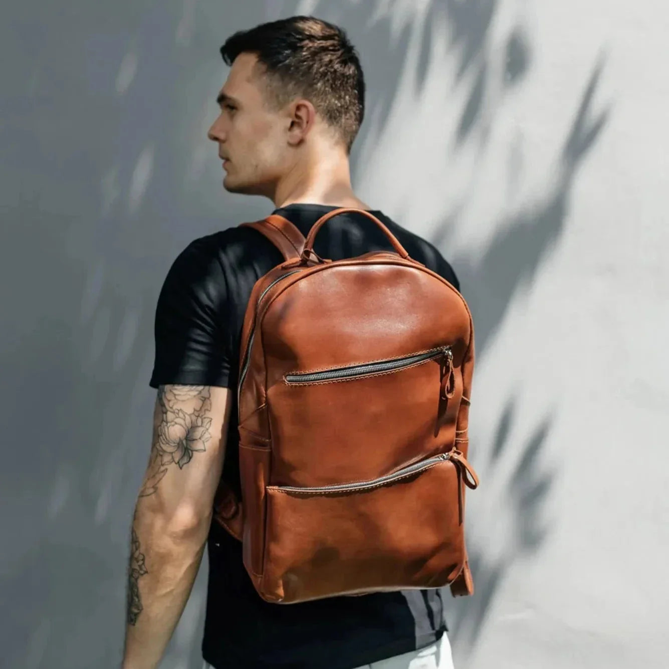 Smooth Leather Backpack for Work and Travel | Splay