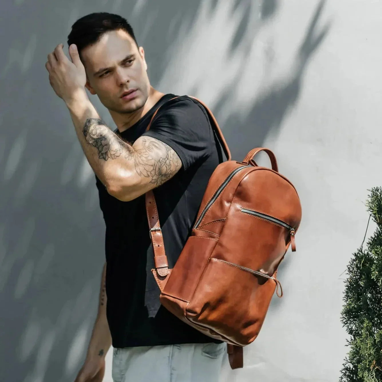 Smooth Leather Backpack for Work and Travel | Splay