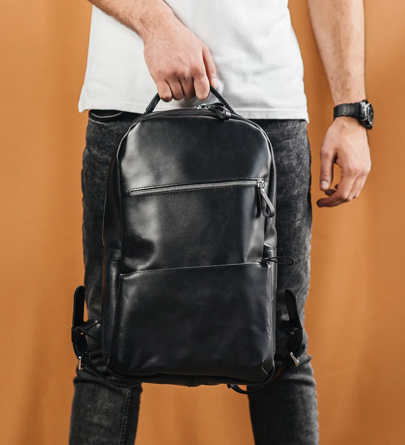 Smooth Leather Backpack for Work and Travel | Splay
