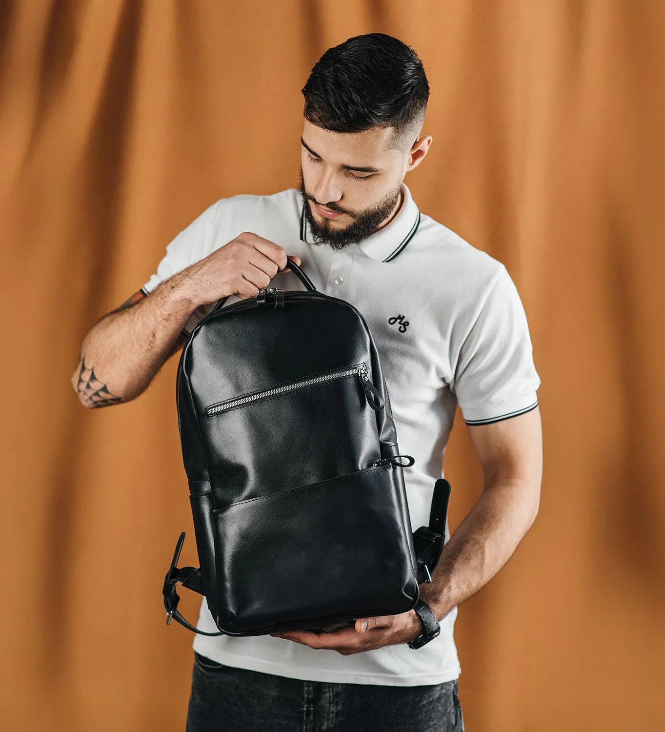 Smooth Leather Backpack for Work and Travel | Splay