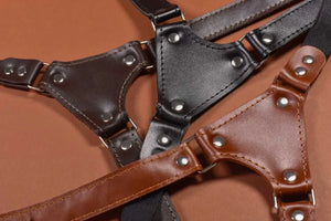 Premium Leather Suspenders – Adjustable with Metal Buckles