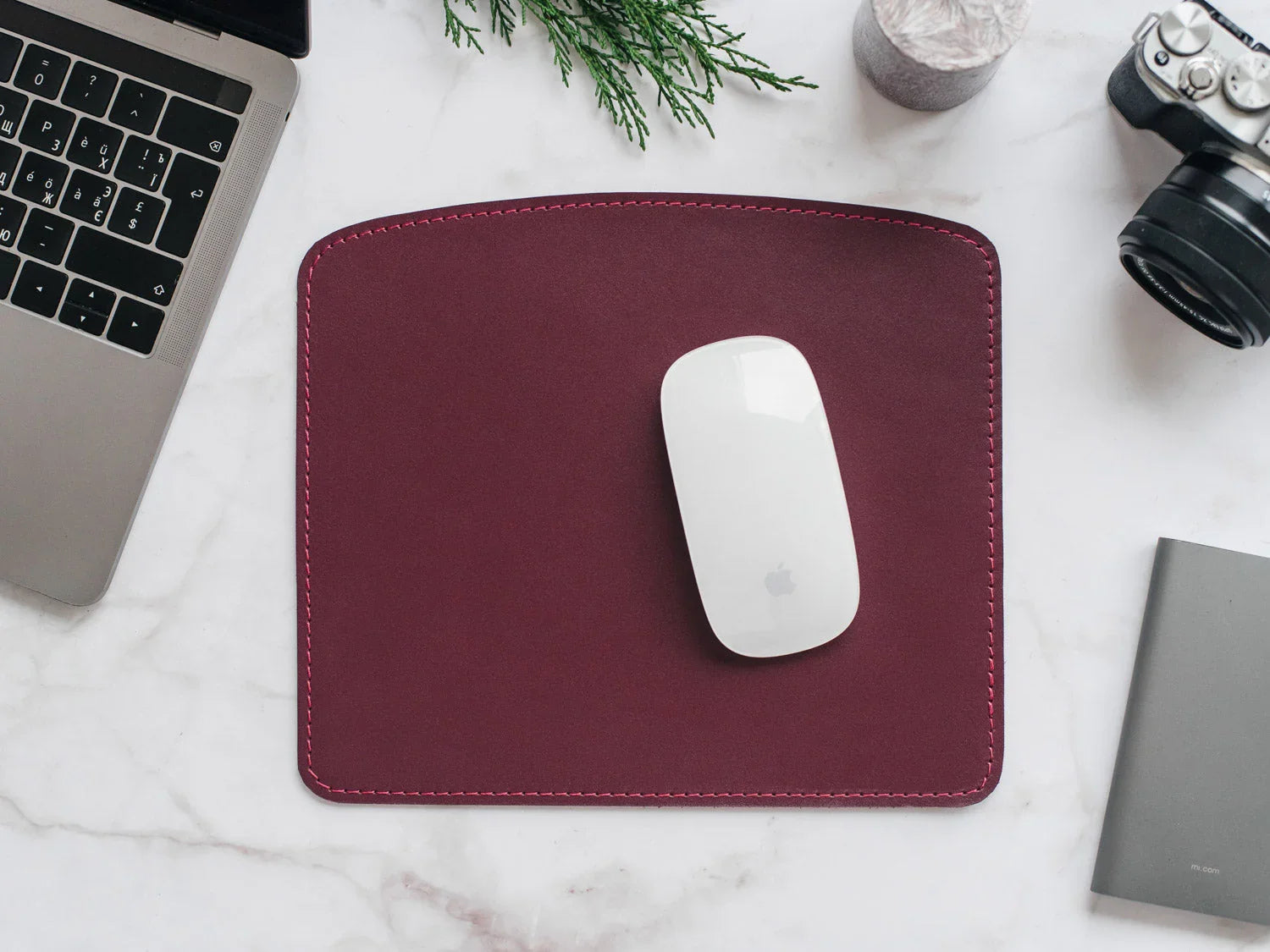 Sleek Leather Mousepad for Office or Home Use