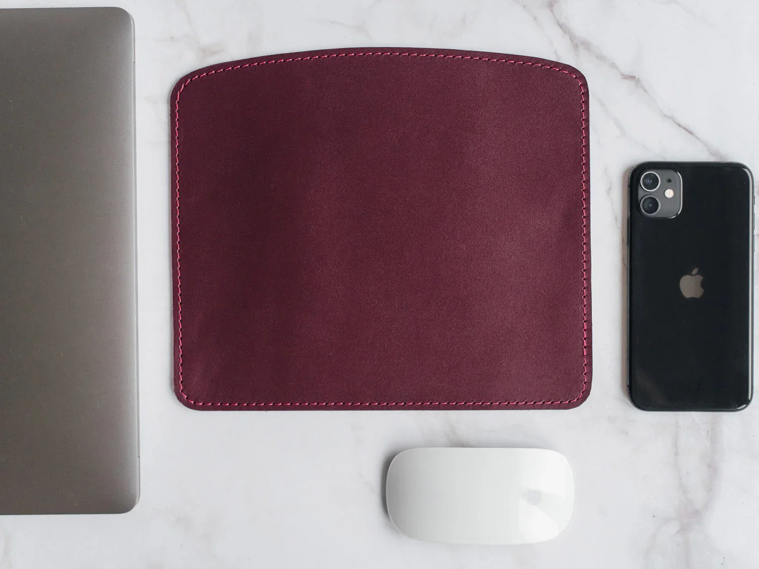 Sleek Leather Mousepad for Office or Home Use