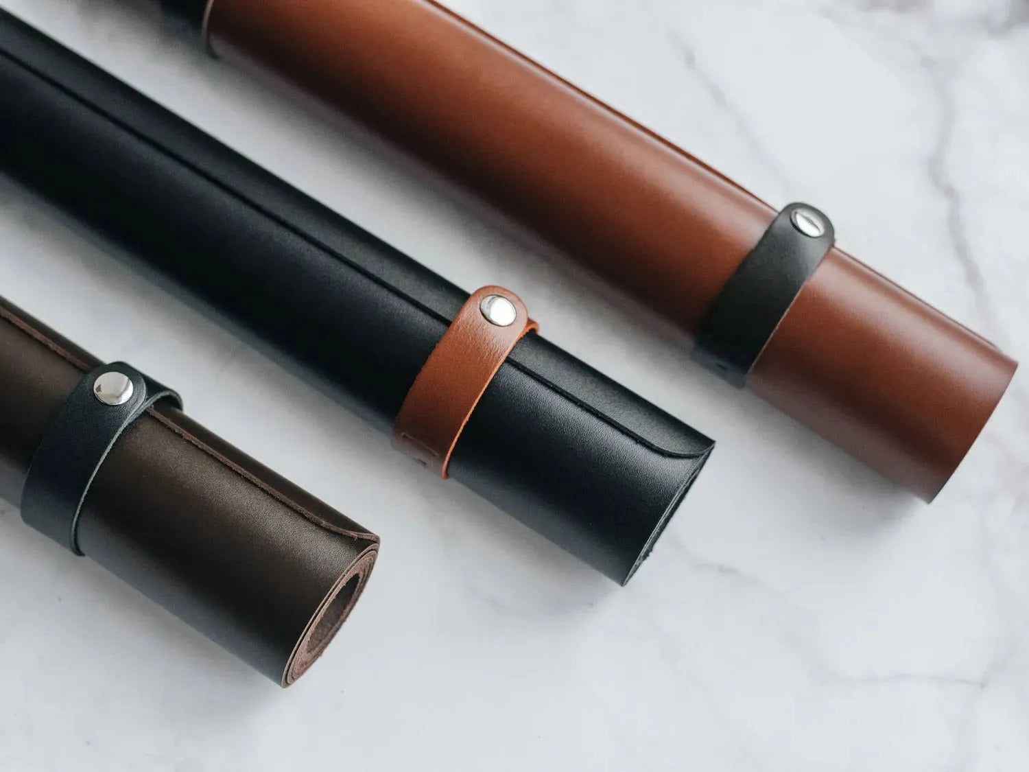 Leather Deskpad | Smooth | Cognac - Wenderfarer