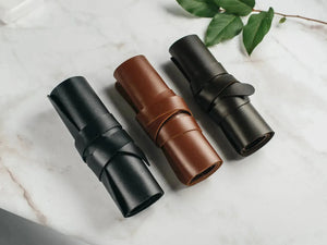Roll-Up Leather Cord & Tools Wrap – Smooth Finish