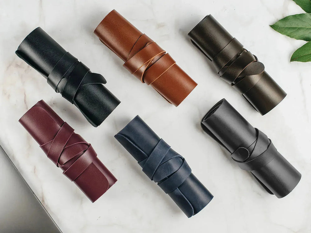 Roll-Up Leather Cord & Tools Wrap – Smooth Finish