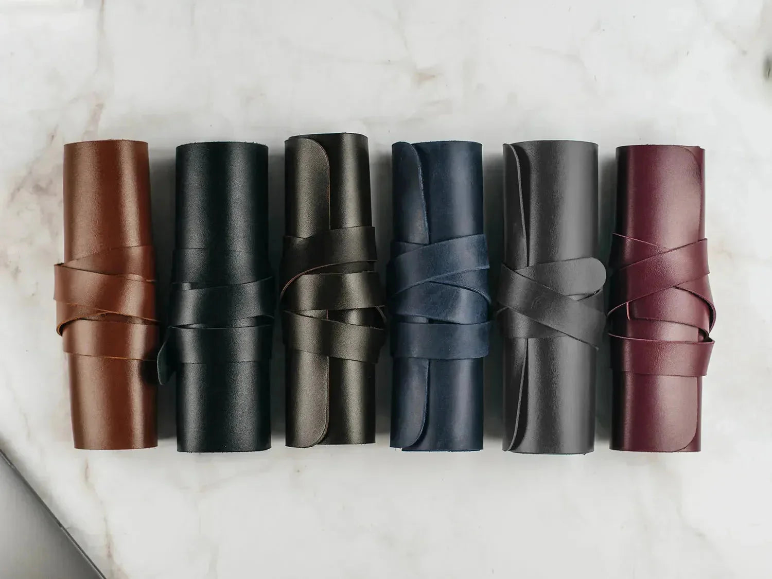 Roll-Up Leather Cord & Tools Wrap – Smooth Finish