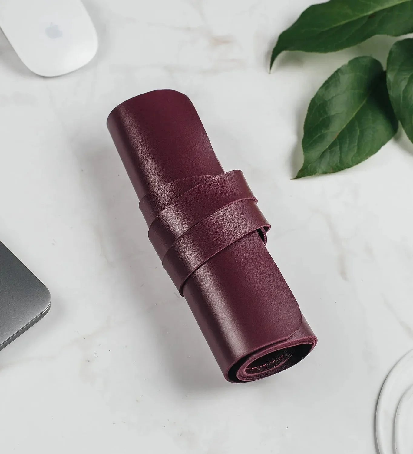 Roll-Up Leather Cord & Tools Wrap – Smooth Finish