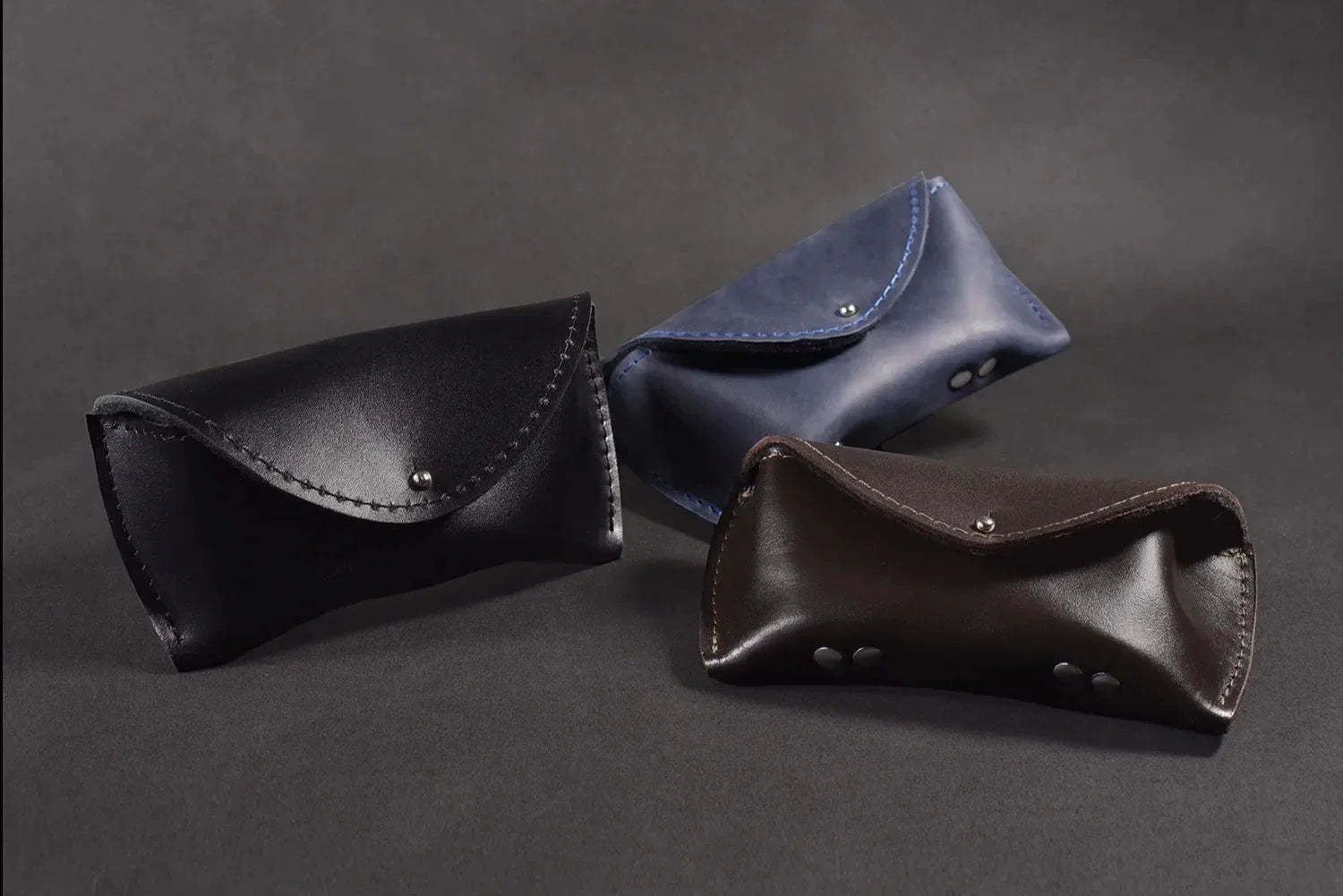 Smooth Leather Case for Sunglasses & Glasses – Handmade