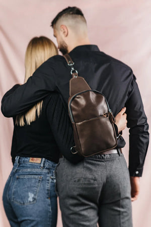 Smooth Leather Sling Bag – Everyday Men’s Crossbody
