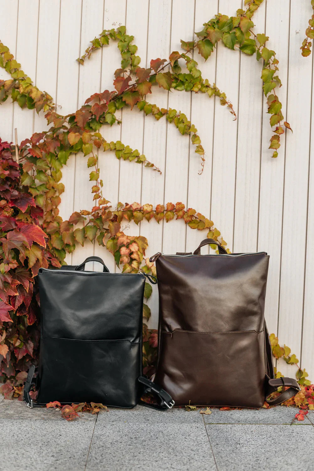 Minimalist Leather Backpack for Work & Travel | Flatrock