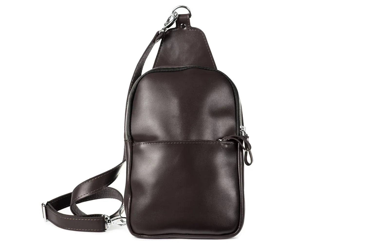 Smooth Leather Sling Bag – Everyday Men’s Crossbody