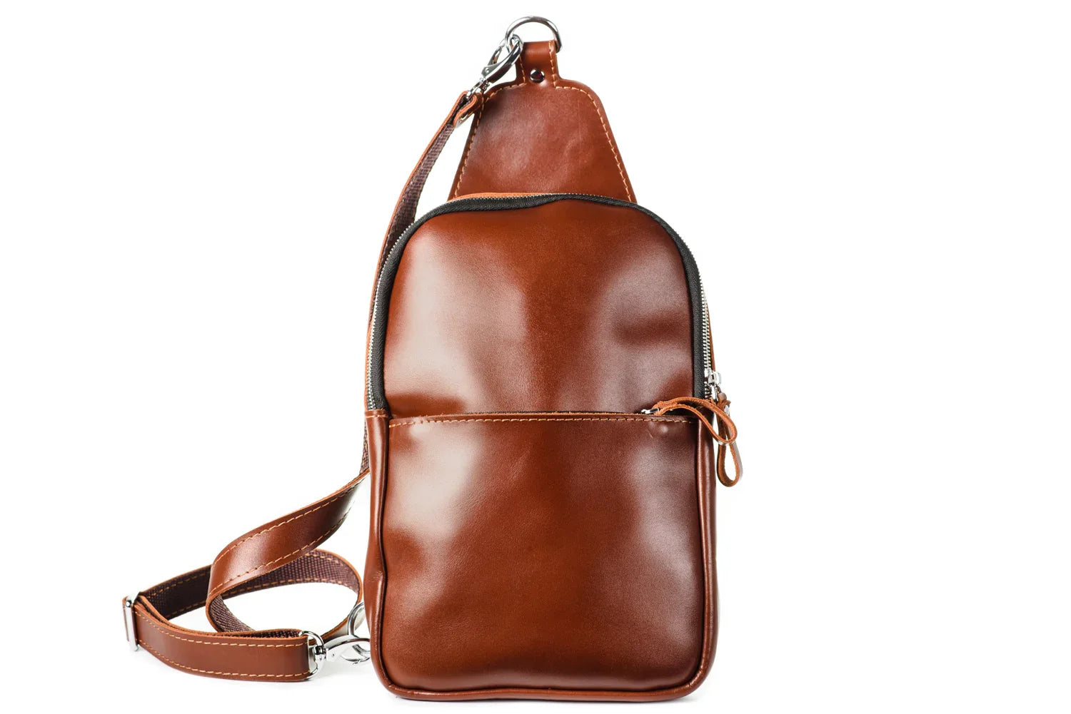 Smooth Leather Sling Bag – Everyday Men’s Crossbody