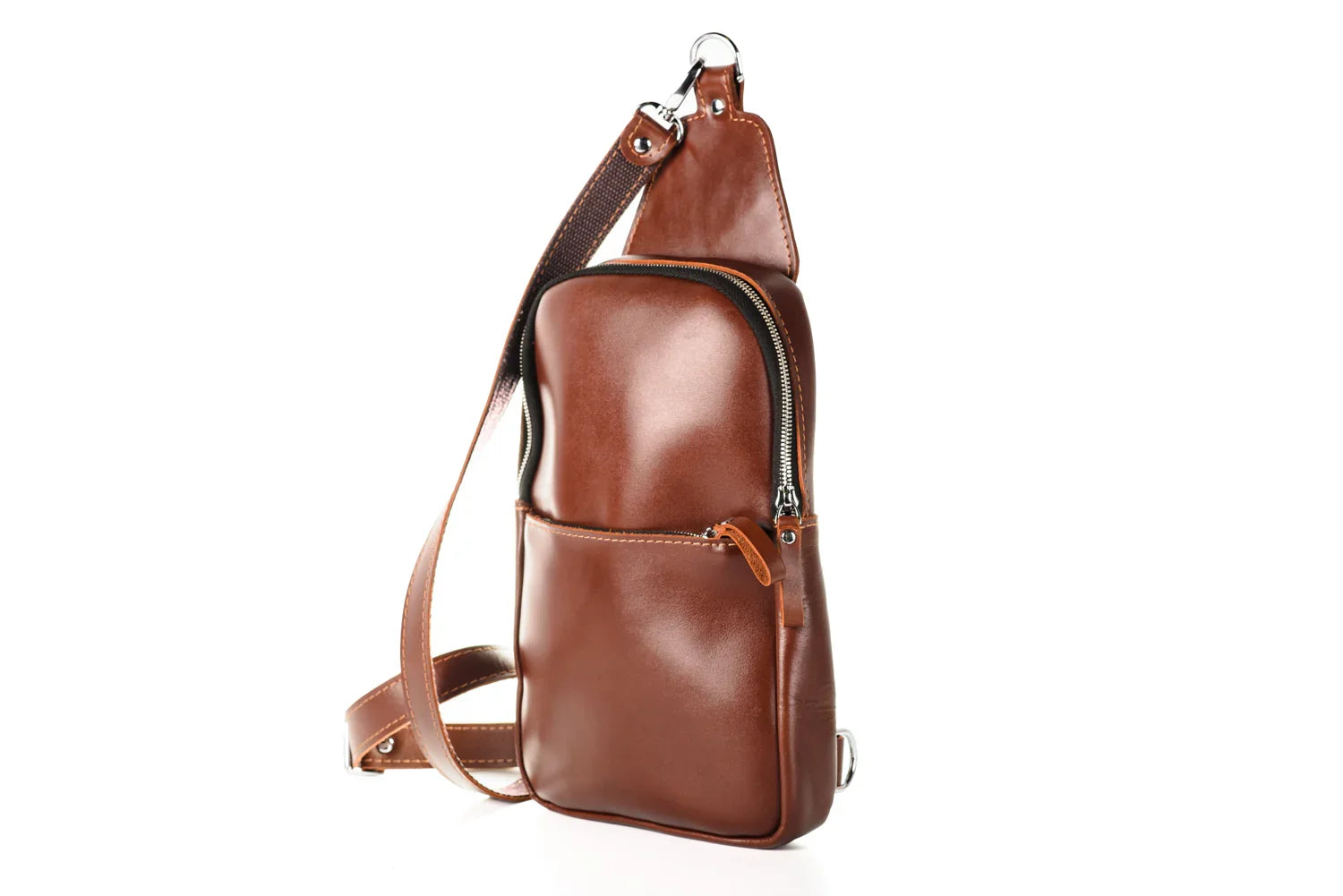 Smooth Leather Sling Bag – Everyday Men’s Crossbody