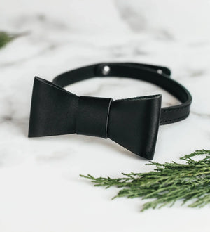 Handmade Leather Bow Tie – Groom, Wedding, Party Look