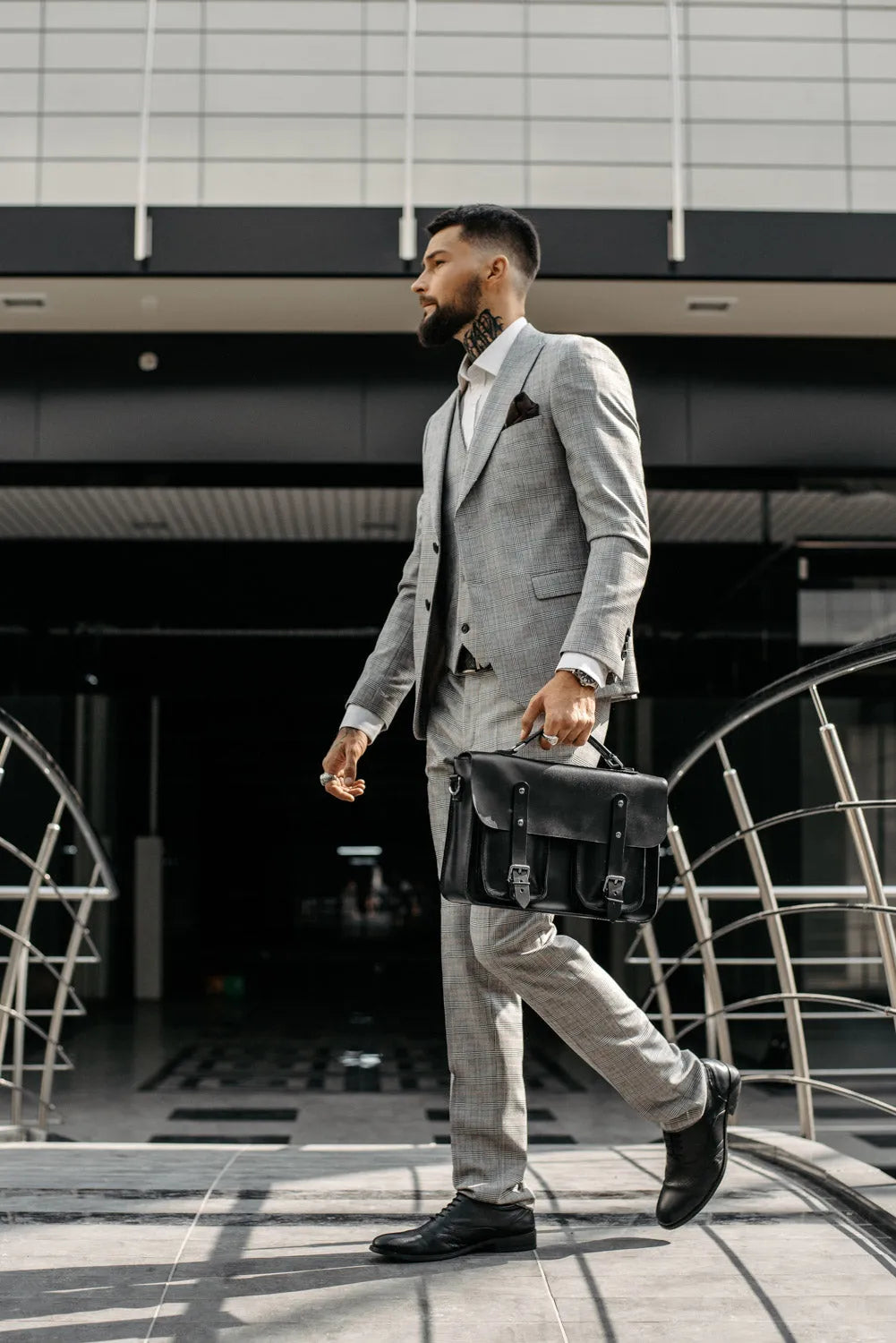 Leather Satchel Bag for Men – Work & Laptop Briefcase | Barrister