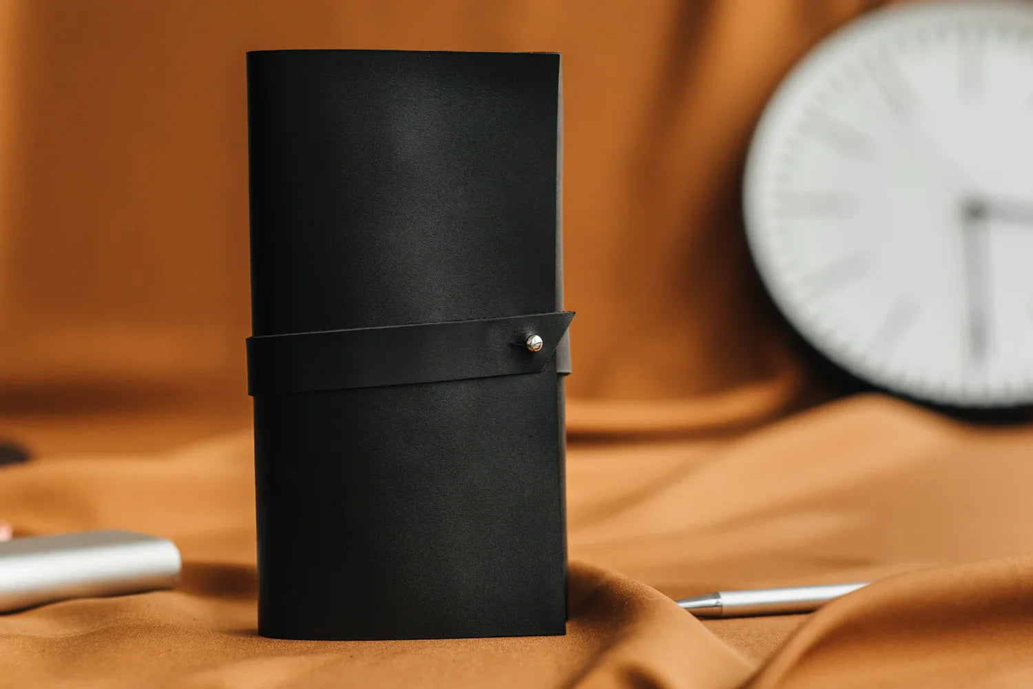 Smooth Leather Wallet for Women | Wrap Closure + Zip Pocket