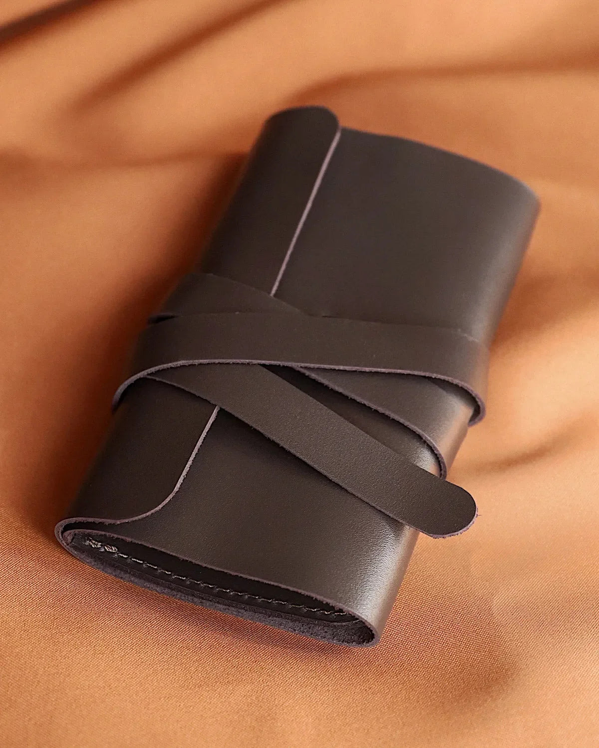 Roll-Up Leather Cord & Tools Wrap – Smooth Finish