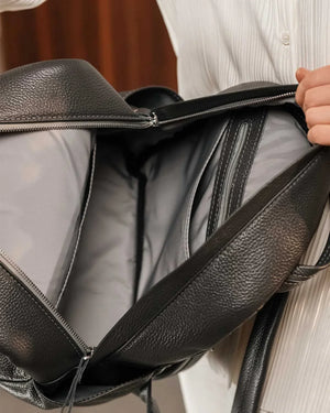 Zippered Leather Backpack for Women – Full Grain Craftsmanship