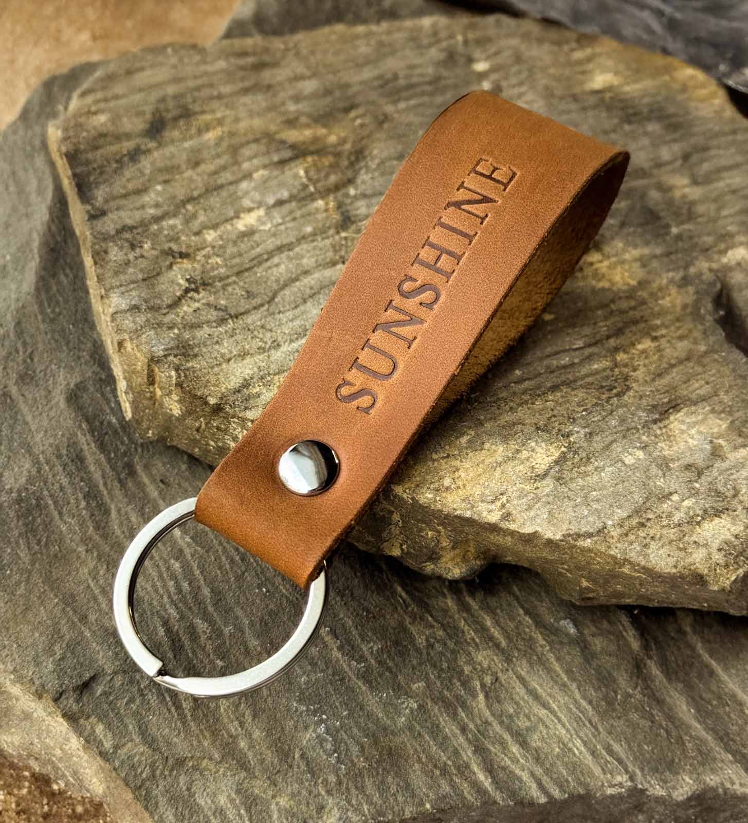 Vintage Leather Keychain