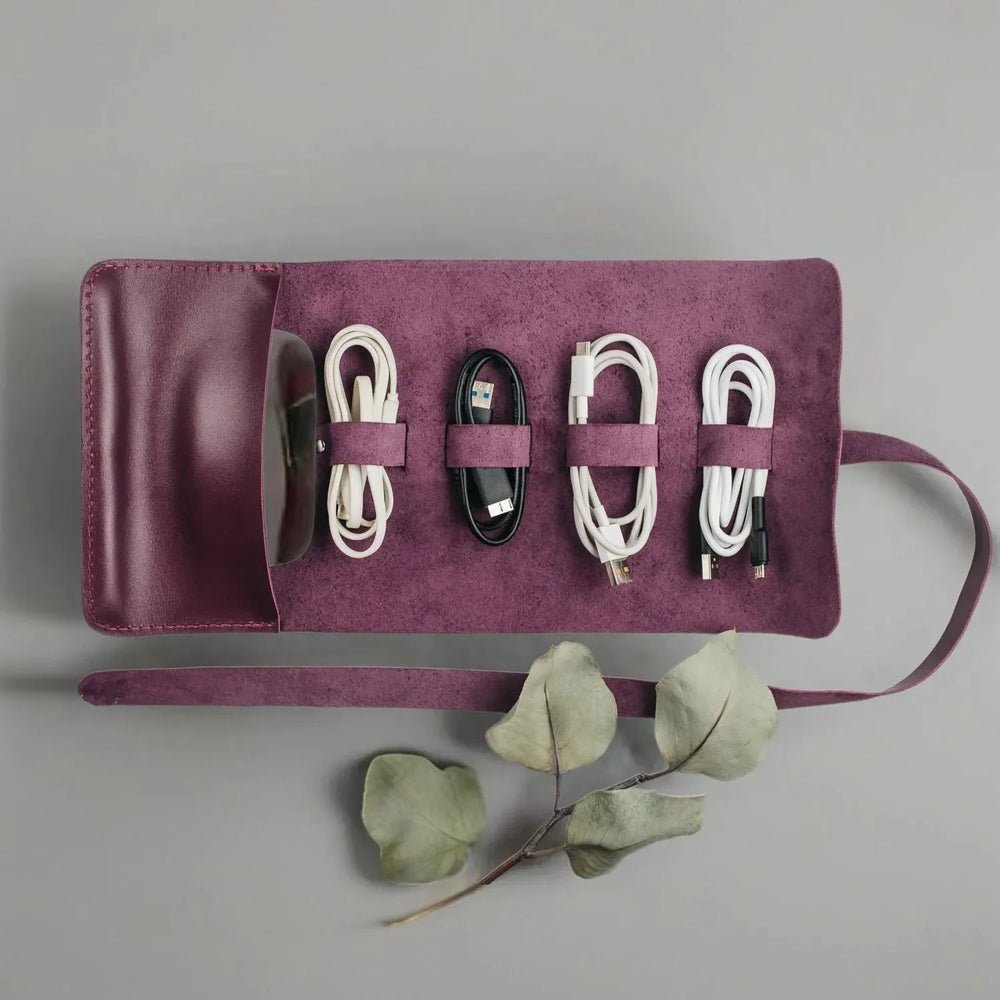 Roll-Up Leather Cord & Tools Wrap – Smooth Finish