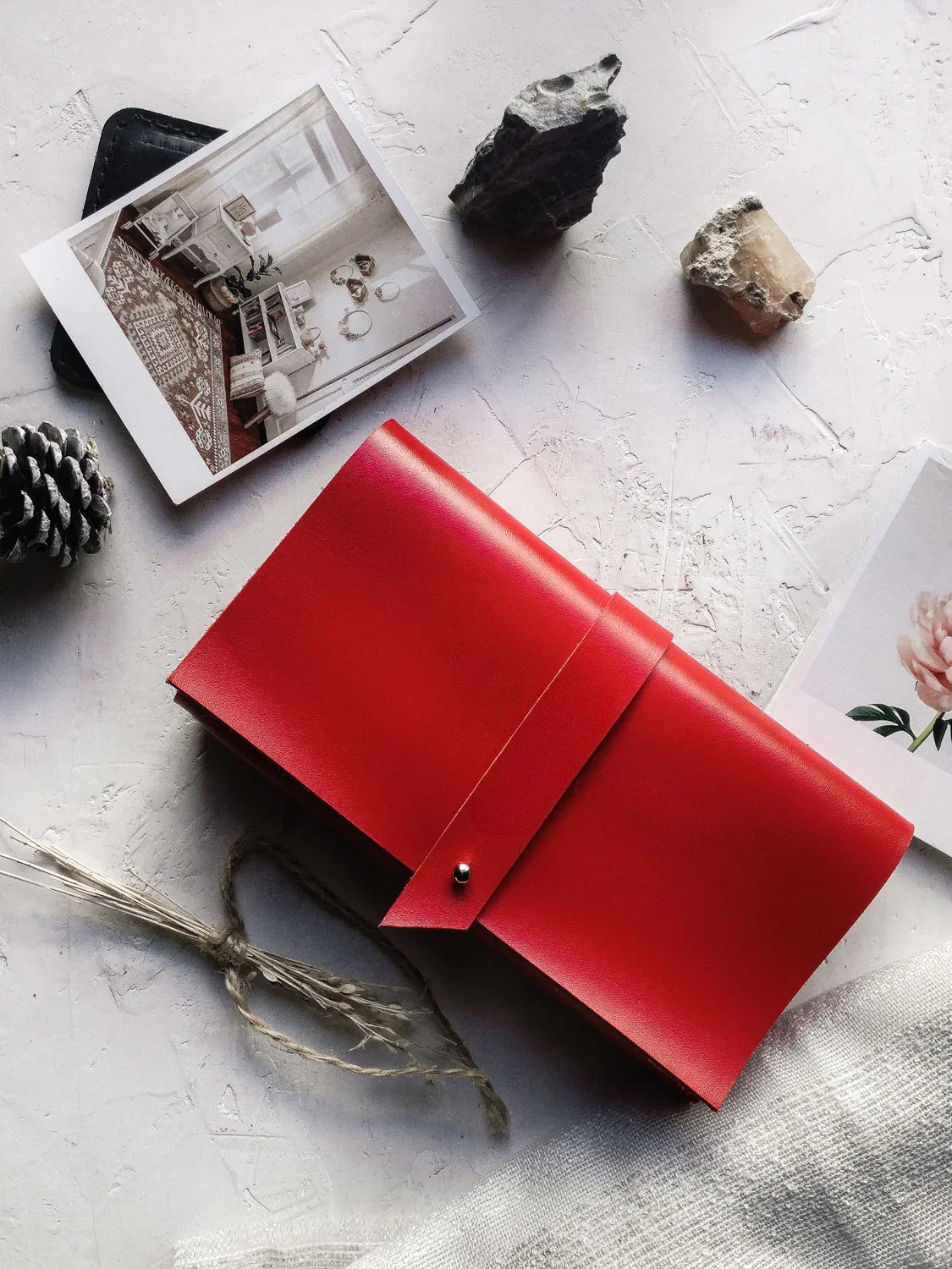 Smooth Leather Wallet for Women | Wrap Closure + Zip Pocket