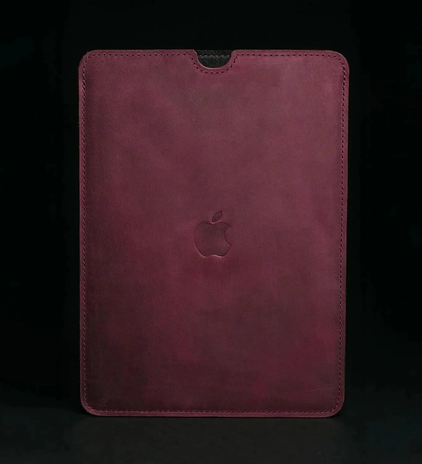 Waxed Matte Leather MacBook Case – Open Edge for Charging | Flatcase