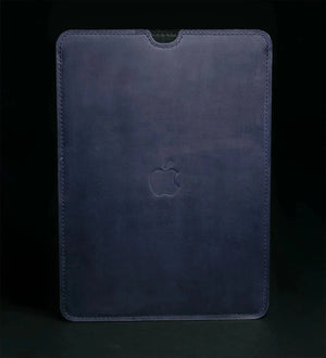Waxed Matte Leather MacBook Case – Open Edge for Charging | Flatcase