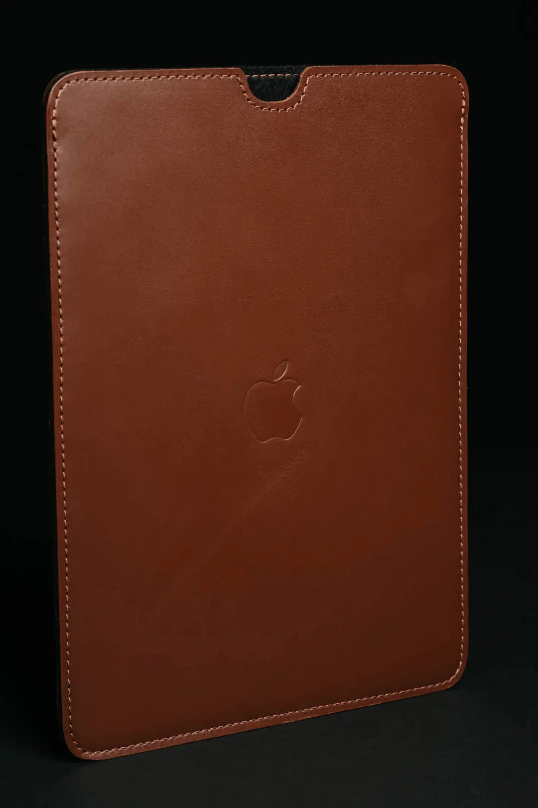 Slim Smooth Leather MacBook Sleeve with Wool Lining | FlatCase