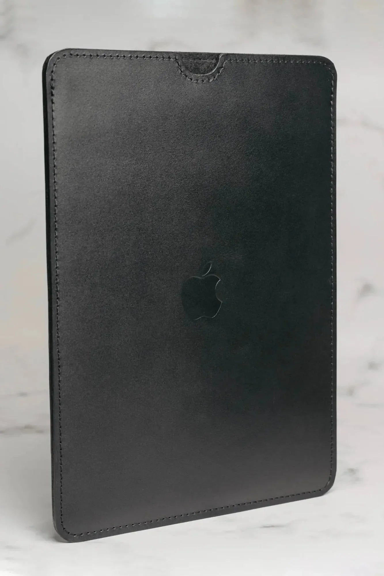 Leather Ipad Case with Wool Lining | Black - Wenderfarer