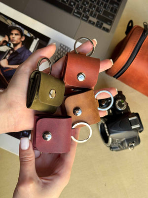 Leather SD Card Holder – 3-Slot Compact Organizer for Photographers