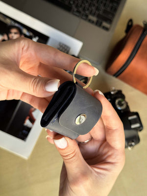 Leather SD Card Holder – 3-Slot Compact Organizer for Photographers